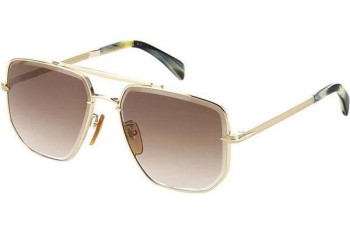 Sonnenbrille David Beckham DB7001/S J5G/HA Quadratisch Gold