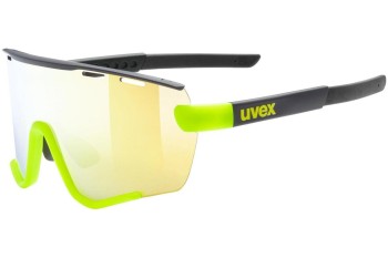 Sunglasses uvex sportstyle 236 set Black / Yellow Mat S2,S0 Monoscheibe | Shield Schwarz