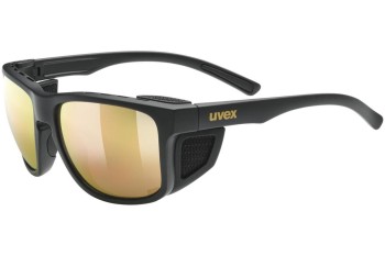 Sonnenbrille uvex sportstyle 312 Black Mat / Gold S3 Quadratisch Schwarz