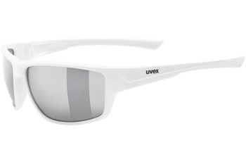 Sunglasses uvex sportstyle 230 White Mat S3 Rechteck Weiß