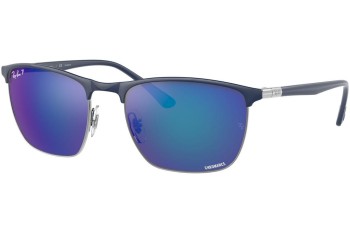 Sunglasses Ray-Ban Chromance Collection RB3686 92044L Polarized Quadratisch Blau