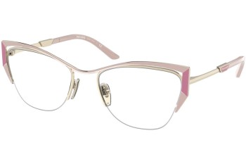 Brillen Prada PR63YV 14A1O1 Cat Eye Gold