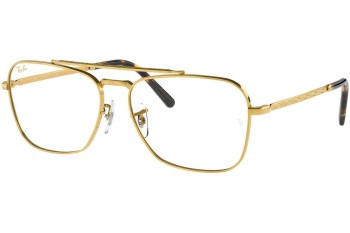 Glasses Ray-Ban New Caravan RX3636V 3086 Quadratisch Gold