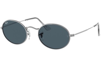 Sunglasses Ray-Ban Oval RB3547 003/R5 Winzig Silber