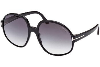 Sunglasses Tom Ford FT0991 01B Rund Schwarz