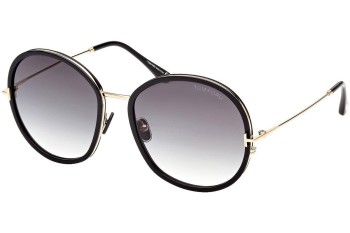 Sonnenbrille Tom Ford FT0946 01B Rund Schwarz