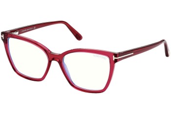 Glasses Tom Ford FT5812-B 074 Cat Eye Rot