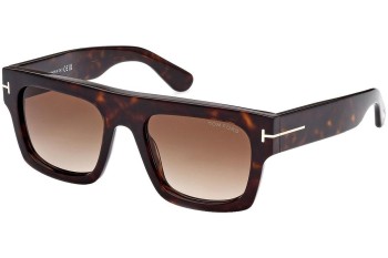 Sonnenbrille Tom Ford Fausto FT0711 52F Flat Top Havanna