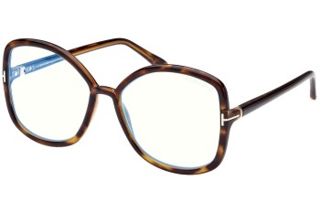 Brillen Tom Ford FT5845-B 052 Quadratisch Havanna