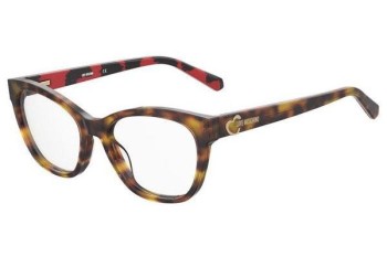 Glasses Love Moschino MOL598 GCR Cat Eye Havanna