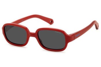 Sonnenbrille Polaroid Junior PLDK003/S C9A/M9 Polarized Oval Rot