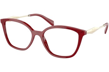 Brillen Prada PR02ZV 15D1O1 Cat Eye Rot