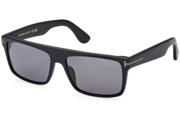 Sunglasses Tom Ford FT0999-N 02D Polarized Rechteck Schwarz