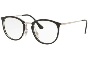 Glasses Ray-Ban RX7140 5852 Rund Schwarz