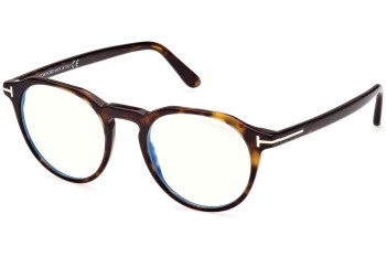 Glasses Tom Ford FT5833-B 052 Rund Havanna