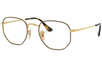 Glasses Ray-Ban Hexagonal RX6448 2945 Quadratisch Havanna