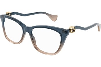 Brillen Gucci GG1012O 002 Cat Eye Blau