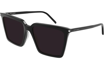 Sonnenbrille Saint Laurent SL474 001 Quadratisch Schwarz