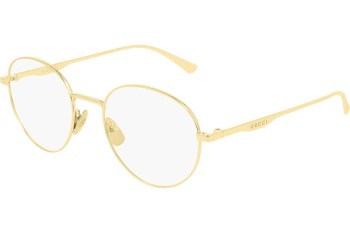 Glasses Gucci GG0337O 008 Rund Gold