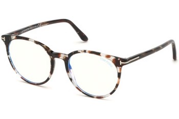 Glasses Tom Ford FT5575-B 055 Rund Havanna