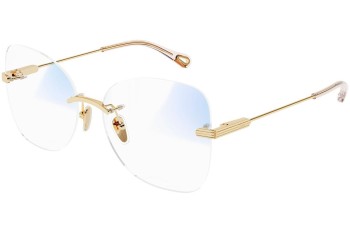 Sunglasses Chloe CH0136S 001 Quadratisch Gold