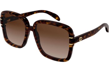 Sonnenbrille Gucci GG1066S 002 Groß Havanna