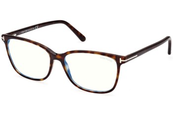 Glasses Tom Ford FT5842-B 052 Quadratisch Havanna