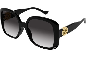 Sonnenbrille Gucci GG1029SA 007 Quadratisch Schwarz