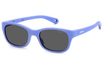 Sonnenbrille Polaroid Junior PLDK006/S 789/M9 Polarized Rechteck Lila