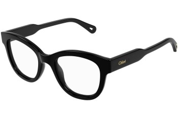 Glasses Chloe CH0162O 005 Rund Schwarz