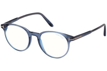 Glasses Tom Ford FT5695-B 090 Rund Blau