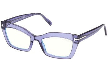 Brillen Tom Ford FT5766-B 078 Cat Eye Lila