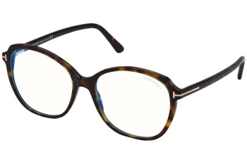 Brillen Tom Ford FT5708-B 052 Rund Havanna