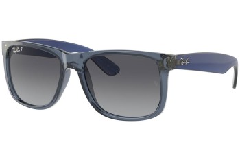 Sunglasses Ray-Ban Justin RB4165 6596T3 Polarized Quadratisch Blau