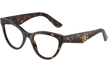 Glasses Dolce & Gabbana DG3372 502 Cat Eye Havanna