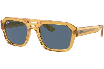 Sonnenbrille Ray-Ban Corrigan RB4397 668280 Flat Top Gelb