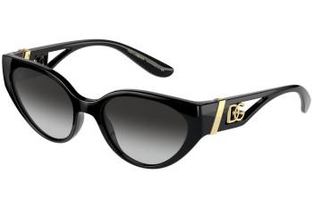 Sunglasses Dolce & Gabbana DG6146 501/8G Cat Eye Schwarz