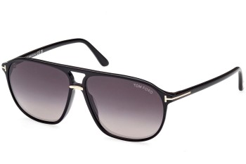 Sunglasses Tom Ford FT1026 01B Pilot Schwarz