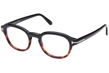 Glasses Tom Ford FT5871-B 005 Rund Havanna