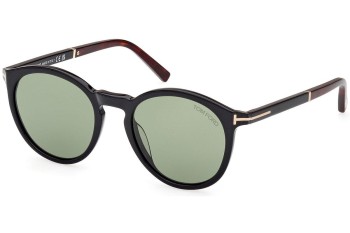 Sunglasses Tom Ford FT1021 01N Rund Schwarz