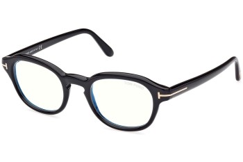 Glasses Tom Ford FT5871-B 001 Rund Schwarz