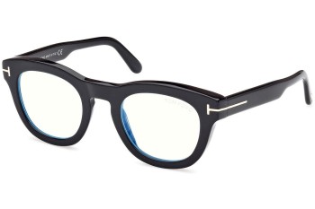 Glasses Tom Ford FT5873-B 001 Rund Schwarz