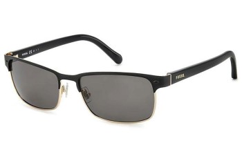 Sunglasses Fossil FOS3000/P/S 807/M9 Polarized Quadratisch Schwarz