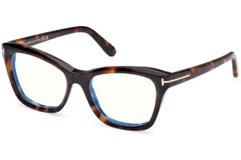 Glasses Tom Ford FT5909-B 052 Cat Eye Havanna