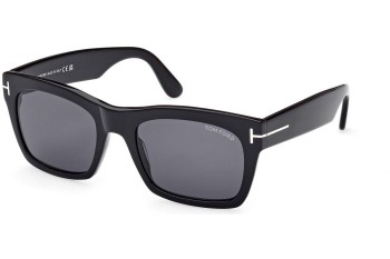 Sunglasses Tom Ford Nico 2 FT1062 01A Quadratisch Schwarz