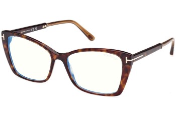 Glasses Tom Ford FT5893-B 052 Cat Eye Havanna