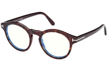 Glasses Tom Ford FT5887-B 052 Rund Havanna