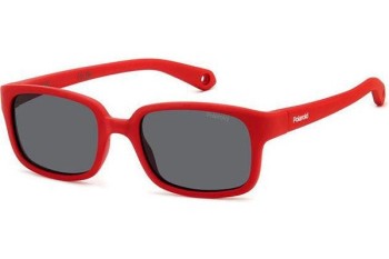 Sonnenbrille Polaroid Junior PLDK008/S 0Z3/M9 Polarized Rechteck Rot