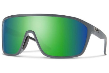 Sunglasses Smith BOOMTOWN RIW/ZY Monoscheibe | Shield Grau