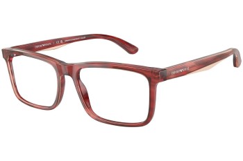 Glasses Emporio Armani EA3227 6053 Rechteck Rot